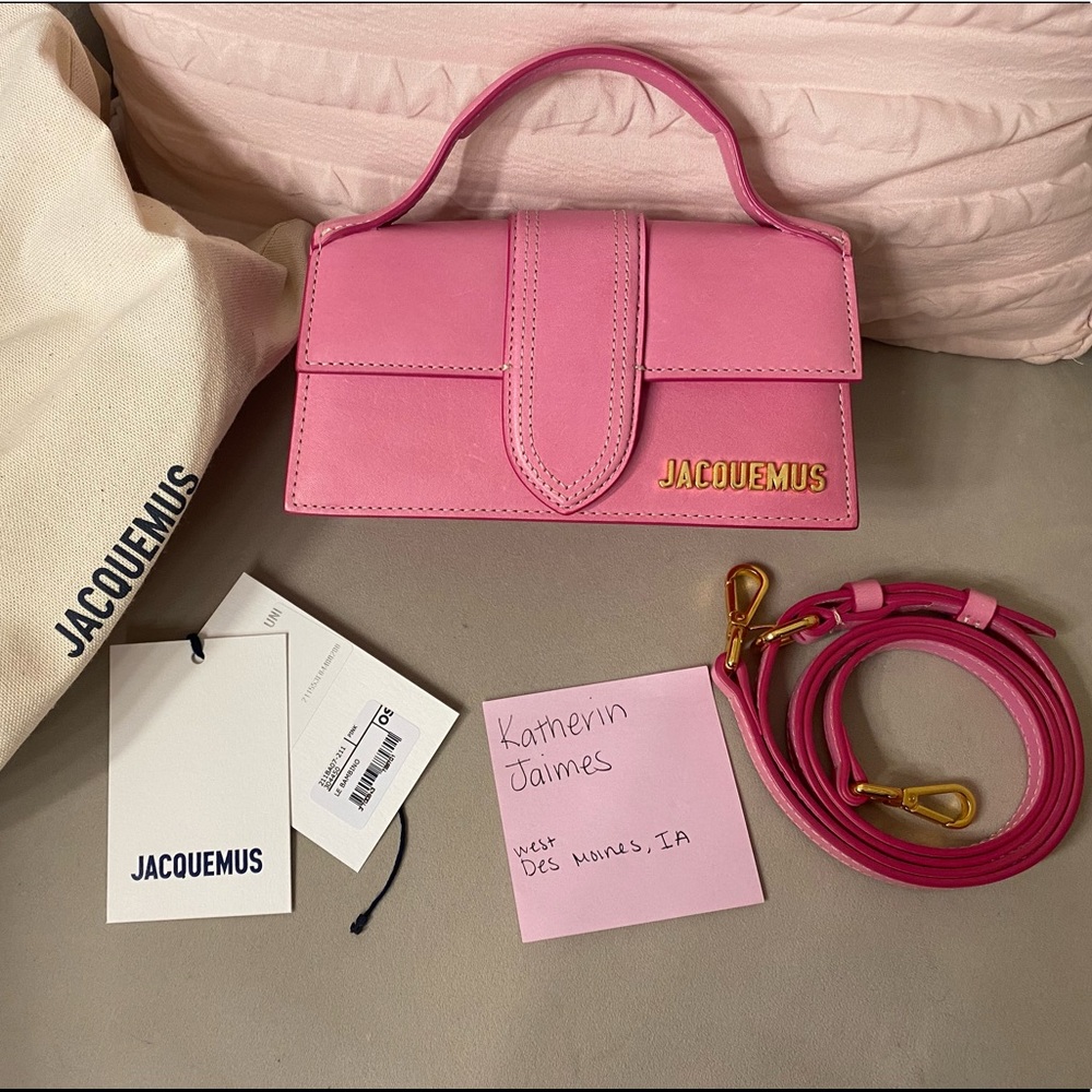 Jacquemus le bambino pink bag